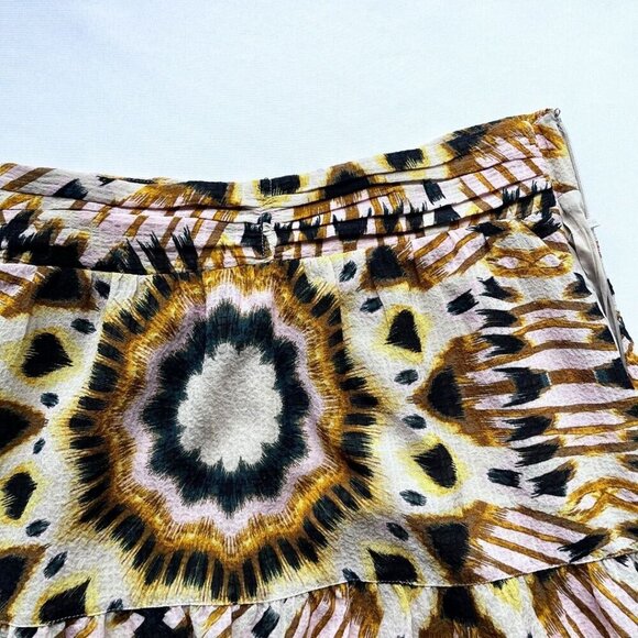 BASH CLAREN TIERED COLORFUL MIDI SKIRT - S - Picture 7 of 14